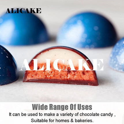 Beginner-Friendly 3D Polycarbonate Chocolate Mold, Easy-Release Sphere Mold for Chocolate Bombs & Bars