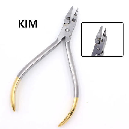 Dental Orthodontic Toolkit - Featuring Lingual Wire Niti Cinch Back Plier, Needle Holder for Suturing & Sharp End Cutting Pliers