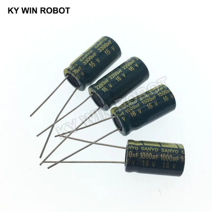 2-50pcs 10V 16V 25V 35V 50V High Frequency Low ESR Aluminum Capacitor 100UF 220UF 330UF 470UF 680UF 1000UF 1500UF 2200UF 3300UF