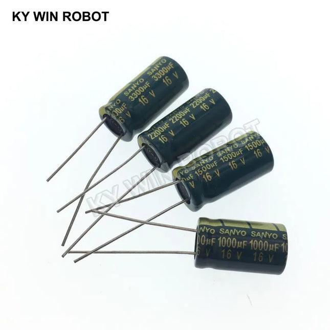 2-50pcs 10V 16V 25V 35V 50V High Frequency Low ESR Aluminum Capacitor 100UF 220UF 330UF 470UF 680UF 1000UF 1500UF 2200UF 3300UF