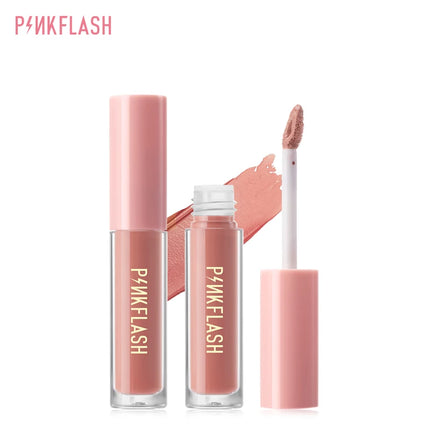 PINKFLASH Lipgloss Matte Lipstick Soft Moisturizing Red Nude Pink Melting Lip Cream Waterproof Makeup Not Fade Lip Gloss Liptint