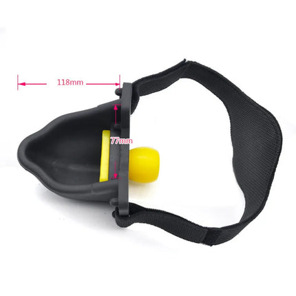2021 4pcs Silicone Piss Urinal Bite Plug Mouth Gag Ball Bondage Fetish Harness Slave BDSM Adult Games Sex Toys For Women Man