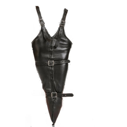 Female Sofe Leather Over Shoulder Arm Binder Bondage Back Binding Slave Lockable Glove Sleeves Restraint Strap Adult Sex Toy