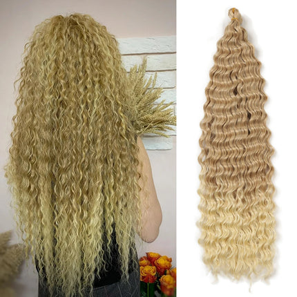Deep Twist Crochet Hair Synthetic Soft Afro Curs Ombre Braiding Hair Extensions 60Stands  African Braided Hair For Women