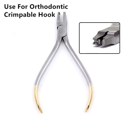 Dental Orthodontic Toolkit - Featuring Lingual Wire Niti Cinch Back Plier, Needle Holder for Suturing & Sharp End Cutting Pliers