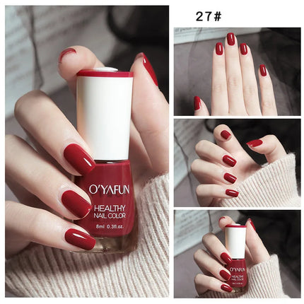 Nail Art Tearable Quick Dry Normal Without Lamp Nail Polish Glitter Sequins UV Varnish Matte Waterproof No-bake Nail Polish