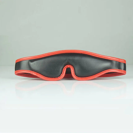Leather Eye Cover Mask Blocks Out Light,Thick Padding Interior Blindfold, Sex Toys For Couples,BDSM Lingerie