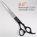 8.0 inch black