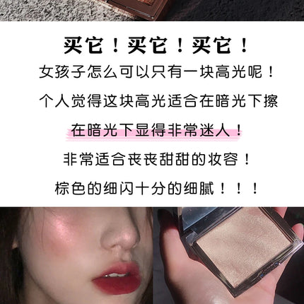 GUICAMI  New Highlighter Makeup Shimmer Powder Highlighter Palette Base Illuminator Highlight Face Contour Golden Bronzer