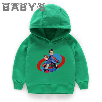 Henry Danger Funny TV Shows Kids Sweatshirts Children Casual Hooded Hoodies Baby Pullover Tops Girls Boys Autumn Clothes,KMT2308