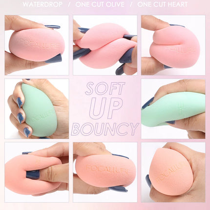 Wholesale FOCALLURE Beauty Egg Makeup Blender Cosmetics Sponge Puff Makeup Sponge Cushion Foundation Powder Beauty Makeup Tool