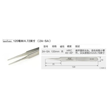 Vetus 6A-SA 3D/6D Volumn Eyelash Extension Tweezers Stainless Steel Fan Lashes Tweezers Excellent Closure Makeup Tools
