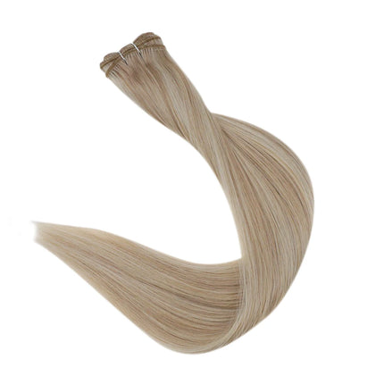 Full Shine Human Hair Weft Extensions Hair Bundles 100g Sew In Silky Straight Remy Skin Double Weft For Salon