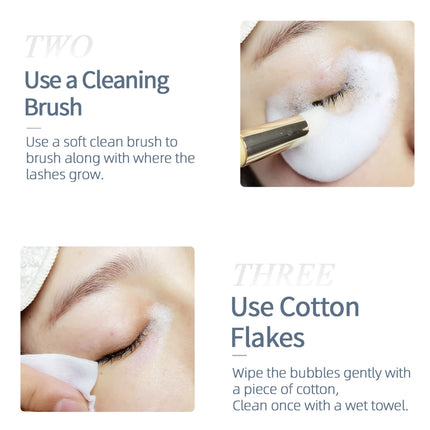 NAGARAKU Eyelash Extension Cleansing Mousse Shampoo Foam Pro Eyelashes Cleaner Bubble Non-irritation Gentle Fast Clean