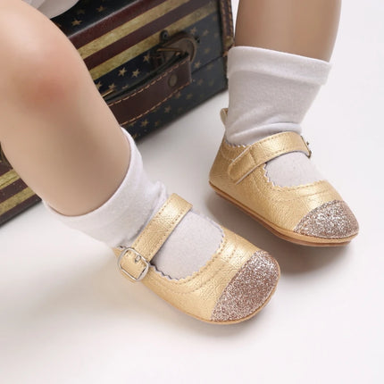 Breathable Newborn Baby Shoes Baby Boy Girl Shoes Girl Classic Bowknot Rubber Sole Anti-slip PU  Toddler Shoes First Walker