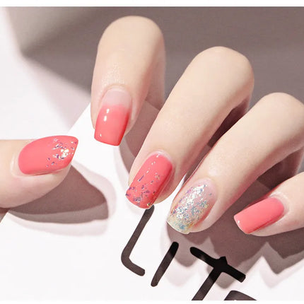 New 2 In 1 Candy Color Nail Polish Manicure Water-based Bright Scrub No Bake No Peeling Quick Dry Waterproof Lasting Nail Polish