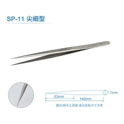Stainless Steel Eyelashes Tweezers Anti-static High Precision VETUS Tweezers Professional Volumn Lash Extension Makeup Tool