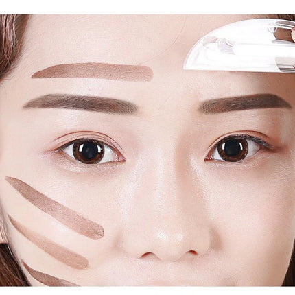 Natural Arched Eyebrow Powder Stamp Quick Makeup Brow Stamps Waterproof Powder Palette for Eyebrows Eye Brow Tint Makeup Tools