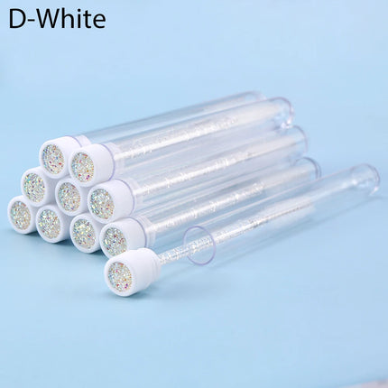 10pcs Pink Eyelashes Brushes Reusable Eyebrow Brush for Eyelash Extension Crystal Eyelash Brush Mascara Tube Make Up Hot Sales