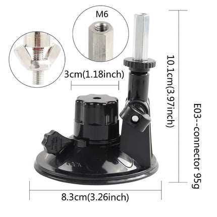 FREDORCH New Powerful Suction Cup For Sucking Smooth Ground Connector use for M6/3XLR/VAC-U-LOCK Telescopic Linear Device Attach