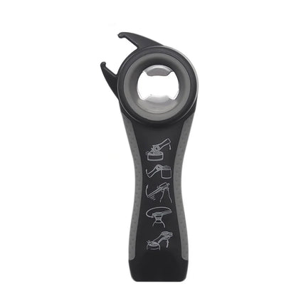 5 In 1 Multi-function Bottle Opener Stainless Steel  Can Bottle Open Plastic Jar Opener Beer Good Kitchen Tools For Bartender