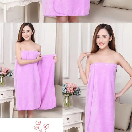 Women Bath Towels for Adults Bath Robe Bathrobe Body Spa Wrap Towel Gown Bathroom Accessories Sets