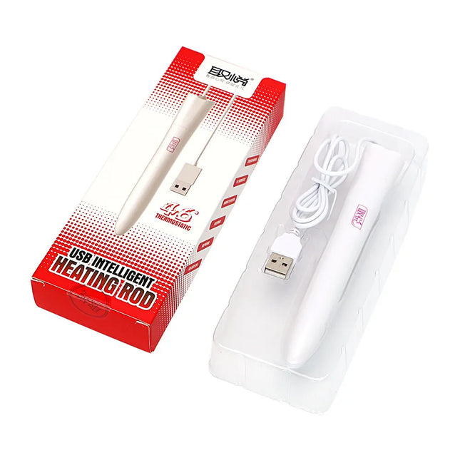 IKOKY 45 Celsius Sex Toys for Men Pussy Vagina Warmer Smart Thermostat Heated Bar Stick USB Heating Rod for Masturbators