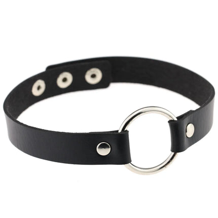 Exotic Accessories of Bdsm Slave Bondage Leather Collar with Leash Ring Steel Chain Sex Toys to Lover Roleplay Posture Spreader