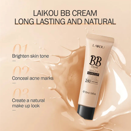 BB Cream Base Makeup Long Lasting Waterproof Brighten Skin Tone Cover Blemishes 30ml Concealer Foundation Liquid Face Makeup