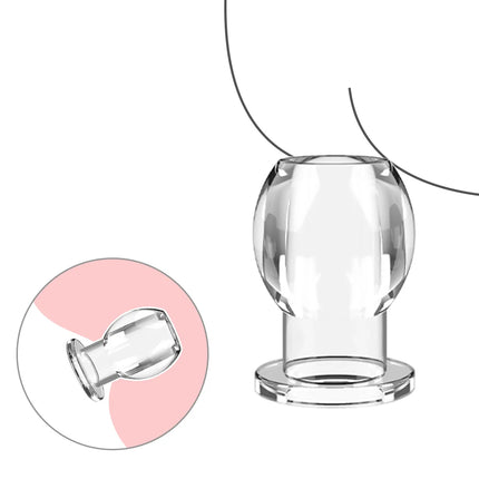 Transparent Hollow Anal Plug Butt Dilator For Women Vaginal Expander Men Medical Washer Douche Enema Sex Toys Adult Games Erotic