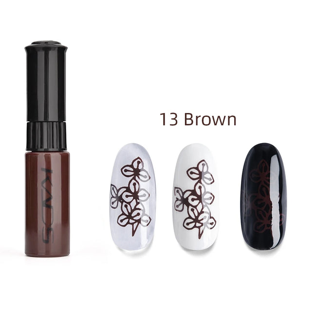 KADS Nail Polish Stamping Nail Art Lacquer 1Bottle/LOT Lacquer Nail Stamping Polish 47 Color Optional Template polish