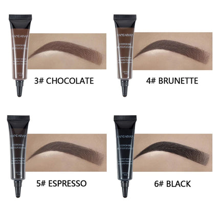 6 Colors Eyebrow Gel Cream Makeup Eyebrow Tattoo Pen Tint Waterproof Long Lasting Eyebrow Enhancers Eyebrows Makeup Cosmetics