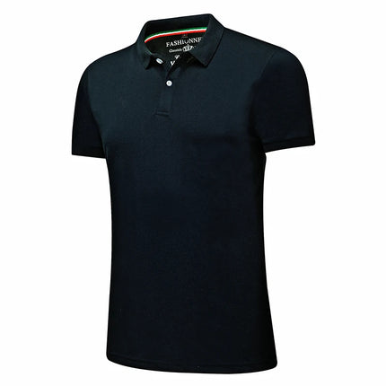 Custom Logo Printing/Embroidery Polo Shirts 100% Polyester Breathable Male Polo Employee Polo Shirt Uniform Top Shirts For Men