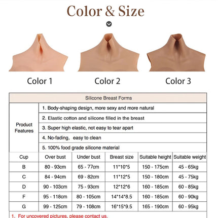 DIY Inflatable Realistic Silicone Fake Boobs Breast Forms Round Collar for Transgender Crossdresser Drag Queen Cosplay