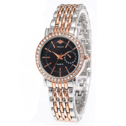 New Fashion Women Watches Stainless Steel Strip Quartz Watch Clock Fashion Casual Relogio Feminino Girl Student Women Wristwatch