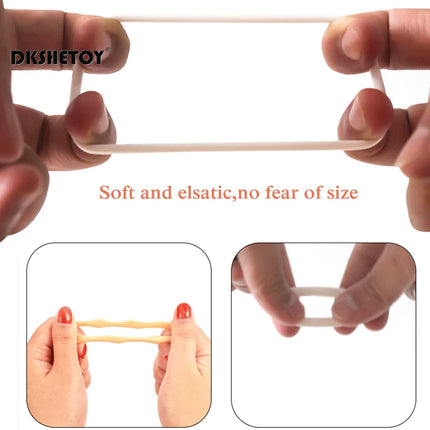 2PCS Male Foreskin Corrector Resistance Ring Delay Ejaculation Penis Rings Sex Toys for Men Daily/Night Cock Ring EC