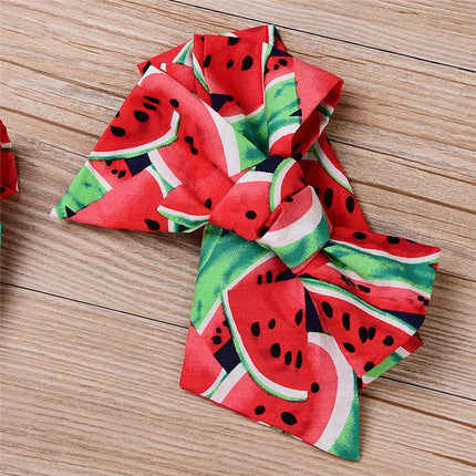 0-36months Infant Girl Romper Short Sleeve Watermelon Print Bodysuits For Baby Girls Summer Sweet Sunsuit