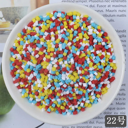 20g Fake Sprinkles Decoration For slime Filler DIY Slime Supplie simulation Candy Cake Dessert Accessories Toy for children Gift