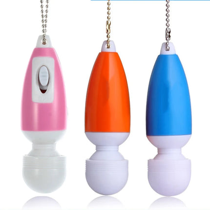 3pcs Mini Magic Wand Face Massage clitoris GSpot tiny AV Vibrator Secret Solo masturbation Keychain pocket Sex Toys For women