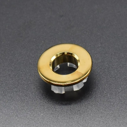 Overflow Hole Decorative Cover Copper 1Pcs Sink Hole Round Overflow Cover Insert Black Basin Sink Bathroom Faucet Insert Ring