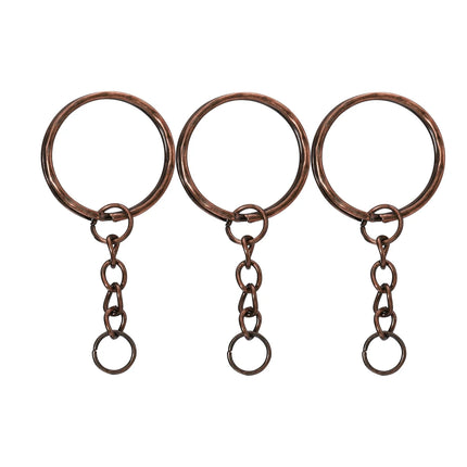 20/50Pcs Key Ring Key Chain Round Split Keyfob Keyrings with Jump Ring for DIY Keychain Pendants Jewelry Making Accessories
