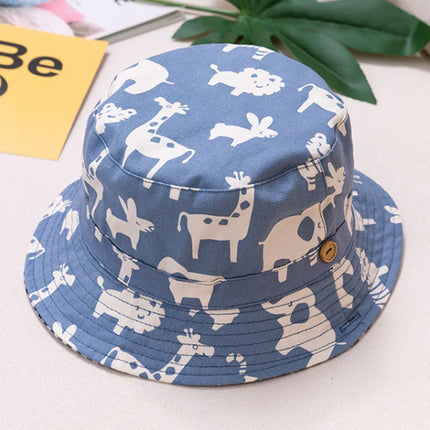 Baby Boy Girl Hat Cap for Children Kids Toddlers Panama Bucket Fishing Floppy Sun Hat Boys Girls Cartoon Fashion 6M-10 Years