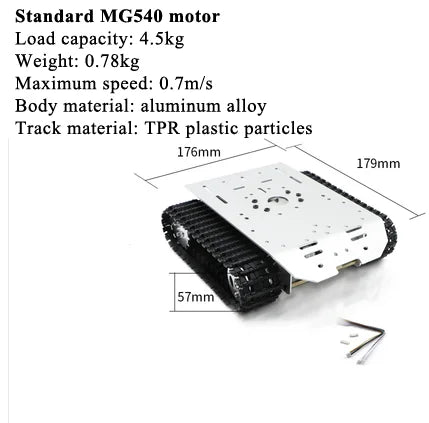 Cheapest 8KG Big Load Shock Absorb Tracked Robot Tank Car Chassis Smart Vehicle for Arduino with 12v Metal Encoder Motor