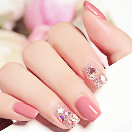 Manicure Water-based Bright Scrub Can Tear Gemini Nail Polish Two Bottles Set Twin Nail Polish Combination Glitter Nal Art Tools
