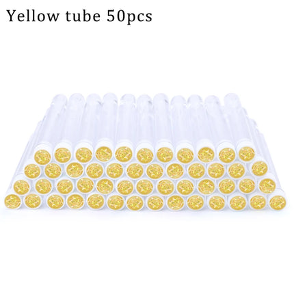 50/100pcs Diamond Eyebrow Brush Tube Disposable Eyelash Brush Reusable Crystal Eyelash Brush Replaceable Dust-proof Makeup Sets