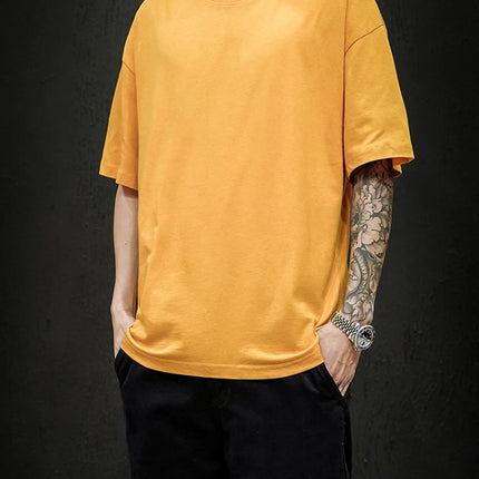 LEGIBLE 2025 Summer Men's T Shirt Casual Loose Cotton Short Sleeve T-Shirt Mens Top Tee shirt Men