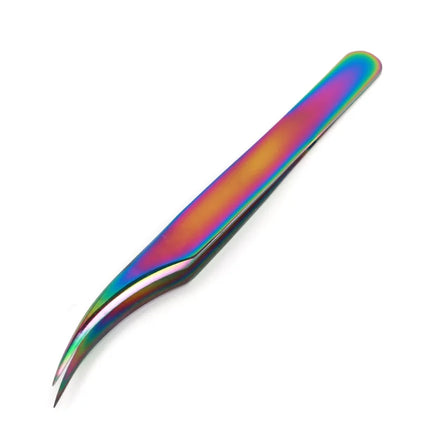 1 pcs Stainless Steel Eyelashes Tweezers Professional For Lashes Extension Eyebrow Tweezers Curved Straight Nipper Makeup Tools