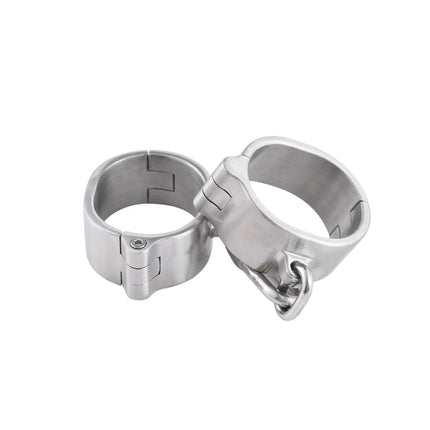 Stainless Steel Handcuff Slave Restraints Set Bondage Collar Ankle Cuffs BDSM Bondage Restraint Sex Toys for Women Man Couples