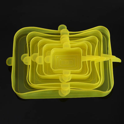 Silicone Cover Stretch Lids Reusable Durable and Expendable Lids Silicone Covers for Fresh Food Leftovers Keep Food Fresh