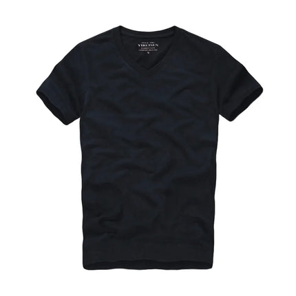 Men Tshirt 100% Cotton Solid Color O-Neck Short Sleeve T shirt Male High Quality